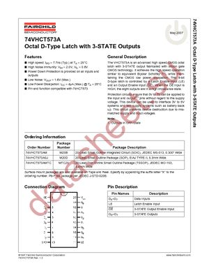 74VHCT573AMTC datasheet  